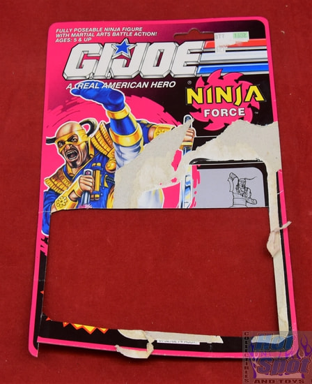 1992 Ninja Force Dojo Partial Card Backer