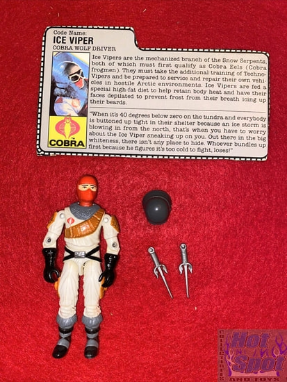 1987 Ice Viper Figure & Parts