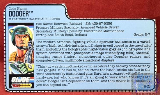 1987 BF 2000 Dodger File Card