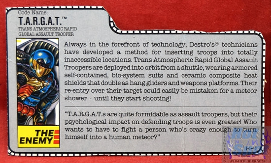 1989 T.A.R.G.A.T. TARGAT File Card