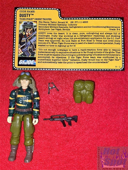 1988 Tiger Force Dusty Weapons and Accessories