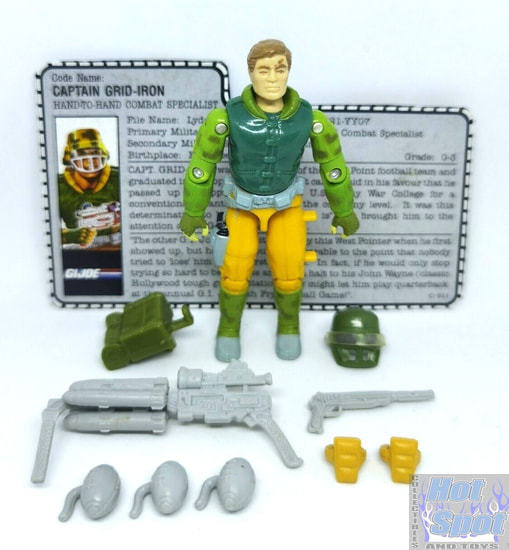 1990 Captain Grid Iron Weapons and Accessories