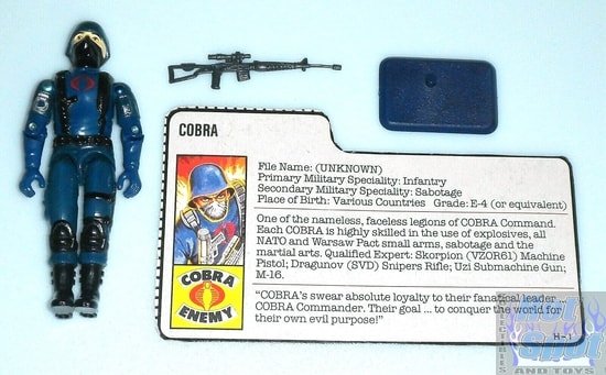 1983 Cobra Soldier Weapons and Accessories