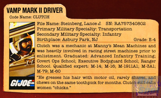 1984 Vamp Mark II Driver Clutch File Card