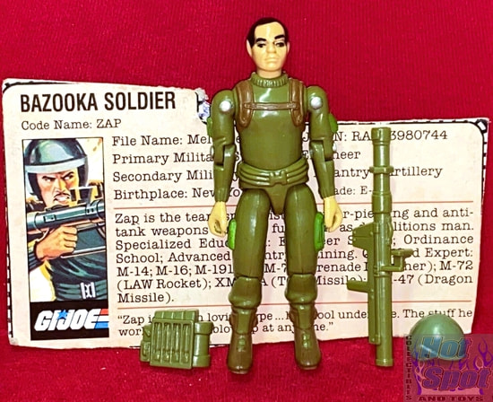 1982 Zap Straight Arm Figure / Parts