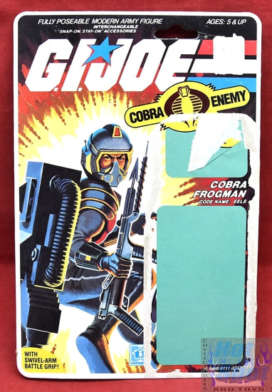 1985 Cobra Frogman EELS Card Backer
