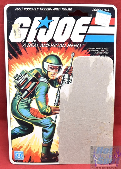 1982 Flash Laser Rifle Trooper Card Backer
