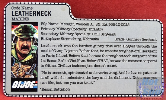 1986 Leatherneck File Card