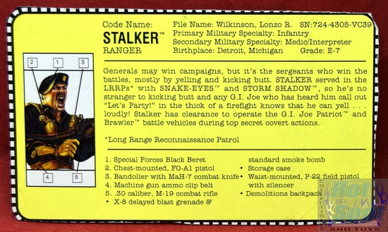 1992 Stalker File Card