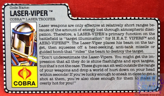 1990 Laser Viper File Card