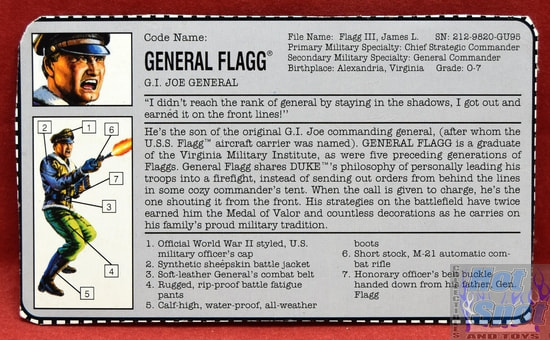 1992 General Flagg File Card
