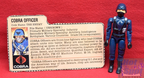 1982 Cobra Officer Straight Arm Figure