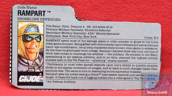 1990 Rampart Shoreline Defender File Card