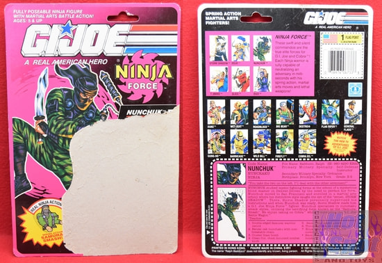 1992 Ninja Force Nunchuk v1 Card Backer