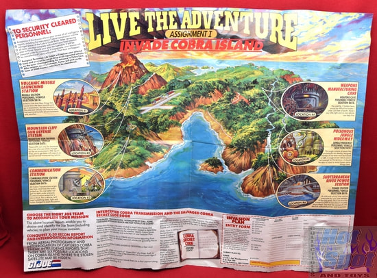 1986 GI Joe Live The Adventure Invade Cobra Island Poster