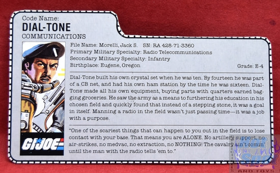 1986 Dial Tone File Card