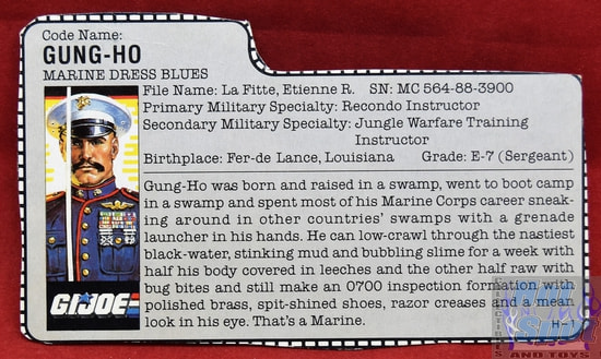 1987 Gung Ho File Card