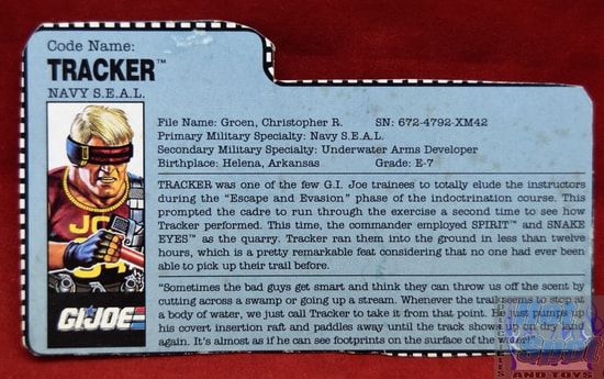 1991 Tracker File Card