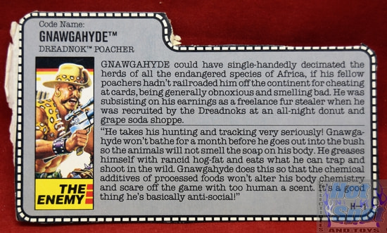 1989 Gnawgahyde File Card