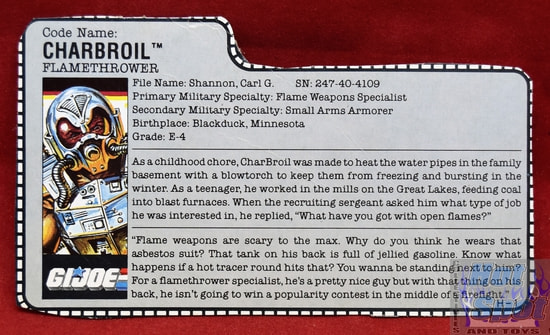 1988 Charbroil Flamethrower File Card