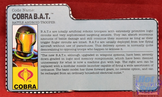 1991 Cobra B.A.T. Android Trooper File Card
