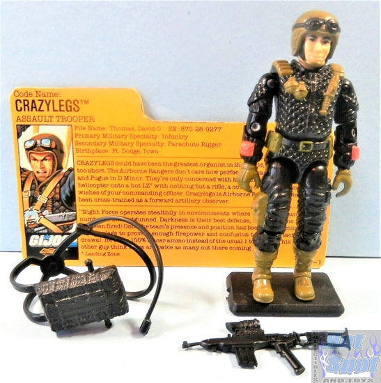 1988 Tiger Force Crazylegs Weapons and Accessories
