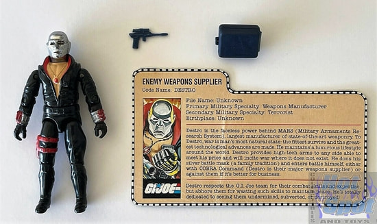 1983 Cobra Destro Weapons and Accessories