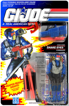 1991 Snake Eyes v4 Weapons and Accessories