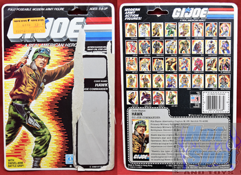 1985 GI Joe Commander Hawk Card Backer