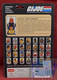2000 Cobra Commander Funskool India Full Card Back