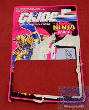 1992 Ninja Force Dojo Partial Card Backer