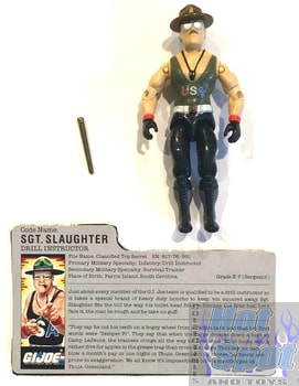 1985 Sgt. Slaughter Mail Away Figure Weapons and Accessories
