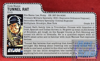 1987 Tunnel Rat File Card