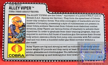 1989 Alley Viper File Card