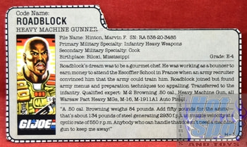 1986 Roadblock File Card
