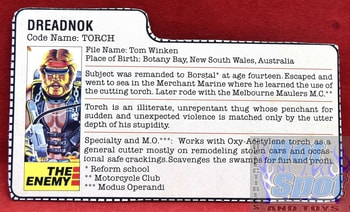 1985 Dreadnok Torch File Card