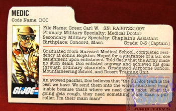 1983 Doc Medic File Card
