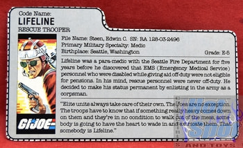 1986 Lifeline File Card