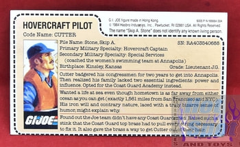 1984 Hovercraft Pilot Cutter File Card