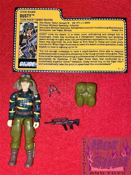 1988 Tiger Force Dusty Weapons and Accessories