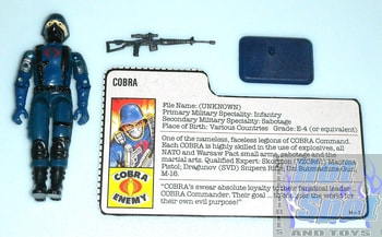 1983 Cobra Trooper Weapons and Accessories