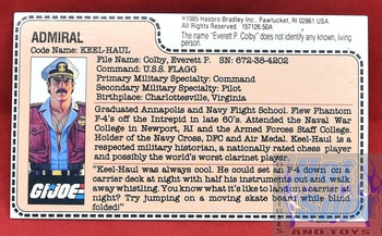 1985 Admiral Keel Haul File Card