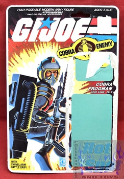 1985 Cobra Frogman EELS Card Backer