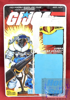 1985 Cobra Polar Assault Snow Serpent Card Backer