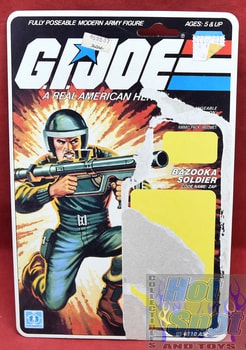 1982 Zap Bazooka Soldier Card Backer
