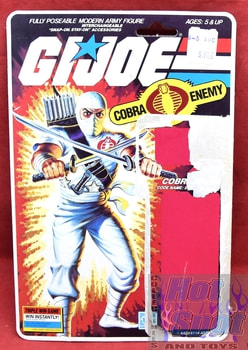 1985 Cobra Ninja Storm Shadow Card Backer