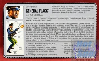 1992 General Flagg File Card