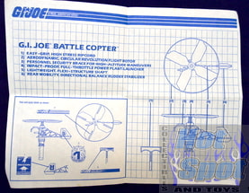 1991 GI Joe Battle Copter Instructions