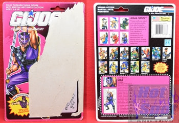 1992 Dice Bo-Staff Ninja Card Backer