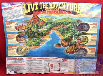 1986 GI Joe Live The Adventure Invade Cobra Island Poster